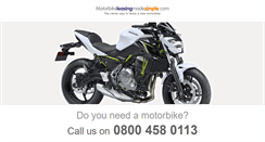 Desktop Screenshot of motorbikeleasingmadesimple.com